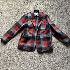 Filson Mackinaw Wool Blazer - Black/Charcoal/Rust Buffalo Check - XL